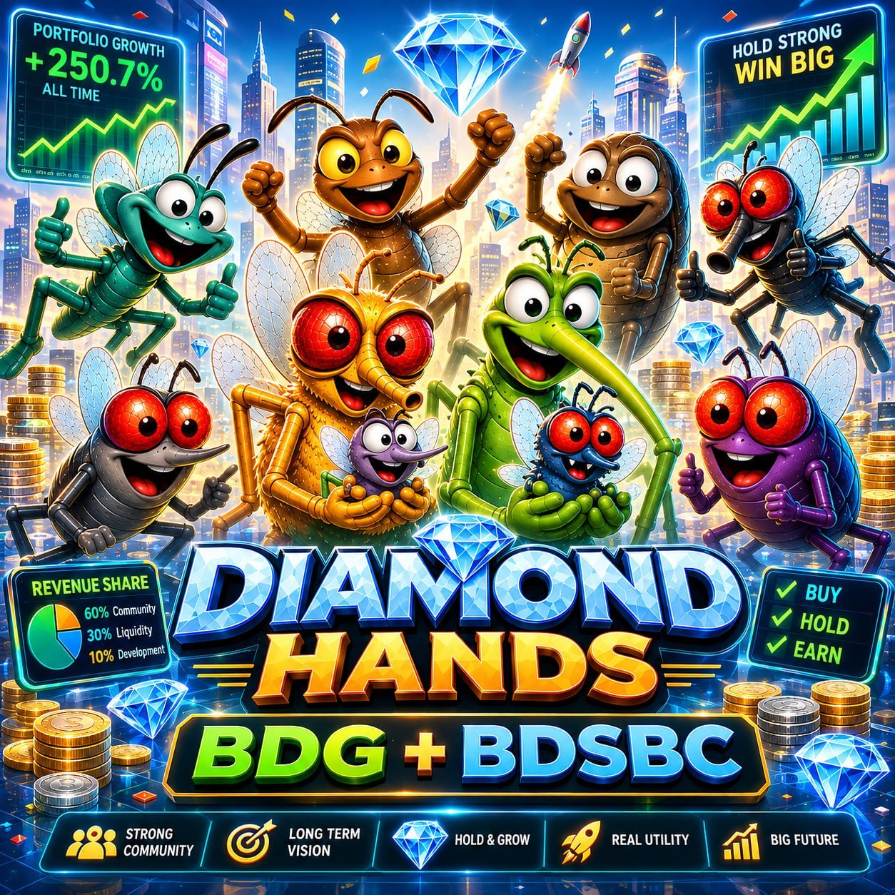 BDG Diamond Hands NFT artwork